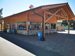 Geöffneter Kiosk