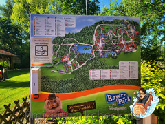 Parkplan mit Desinfektionsmittel