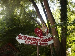 Schweizer Bobbahn Schild