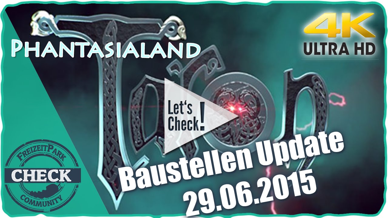Phantasialand - Baustelle Klugheim 29.06.2015 (UHD/4K)