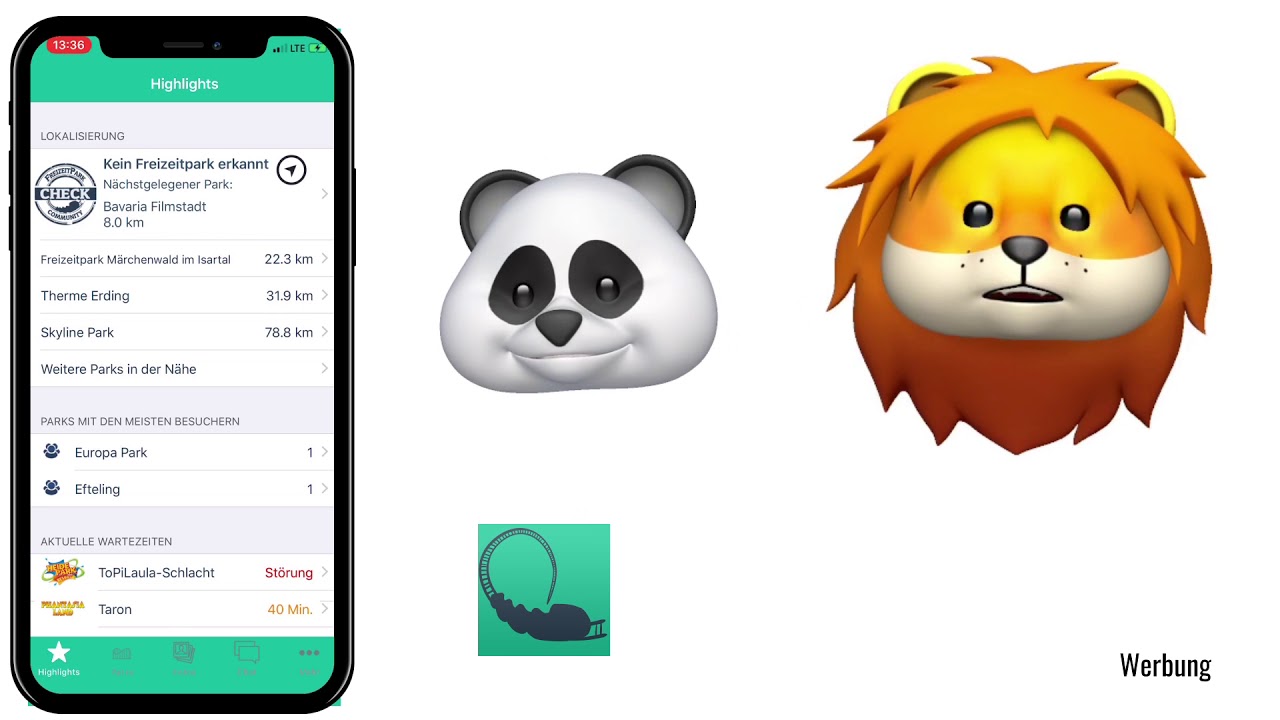 Wohin gehen wir heute? - Freizeitpark APP