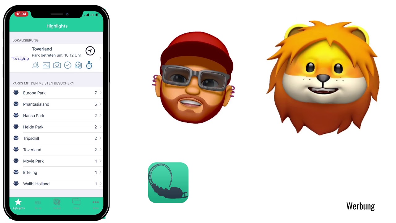 Wer ist im Park? - Freizeitpark APP