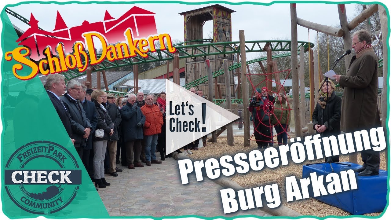 Schloß Danken - [Reportage] Eröffnung Achterbahn Burg Arkan - Schloß Dankern