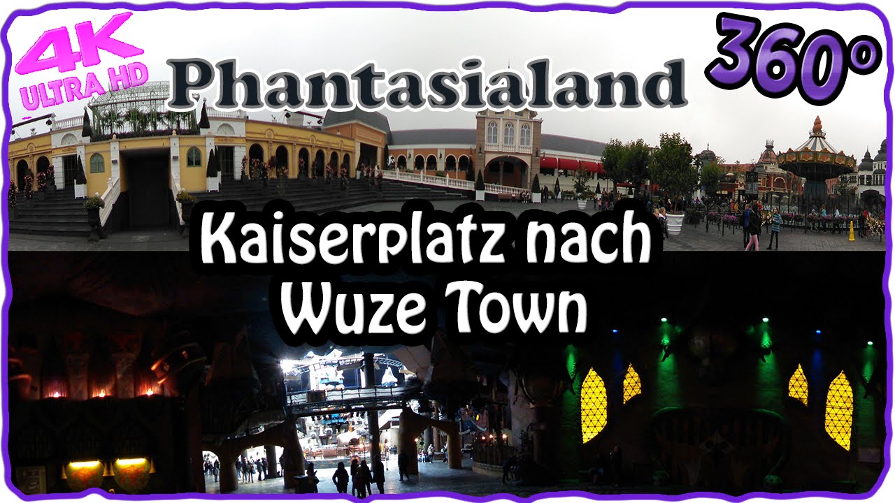 Phantasialand 360° - Kaiser Platz nach Wuze Town