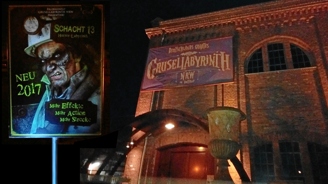 Erlebniswelt Grusellabyrinth NRW mit erweitertem Schacht 13 (2017)
