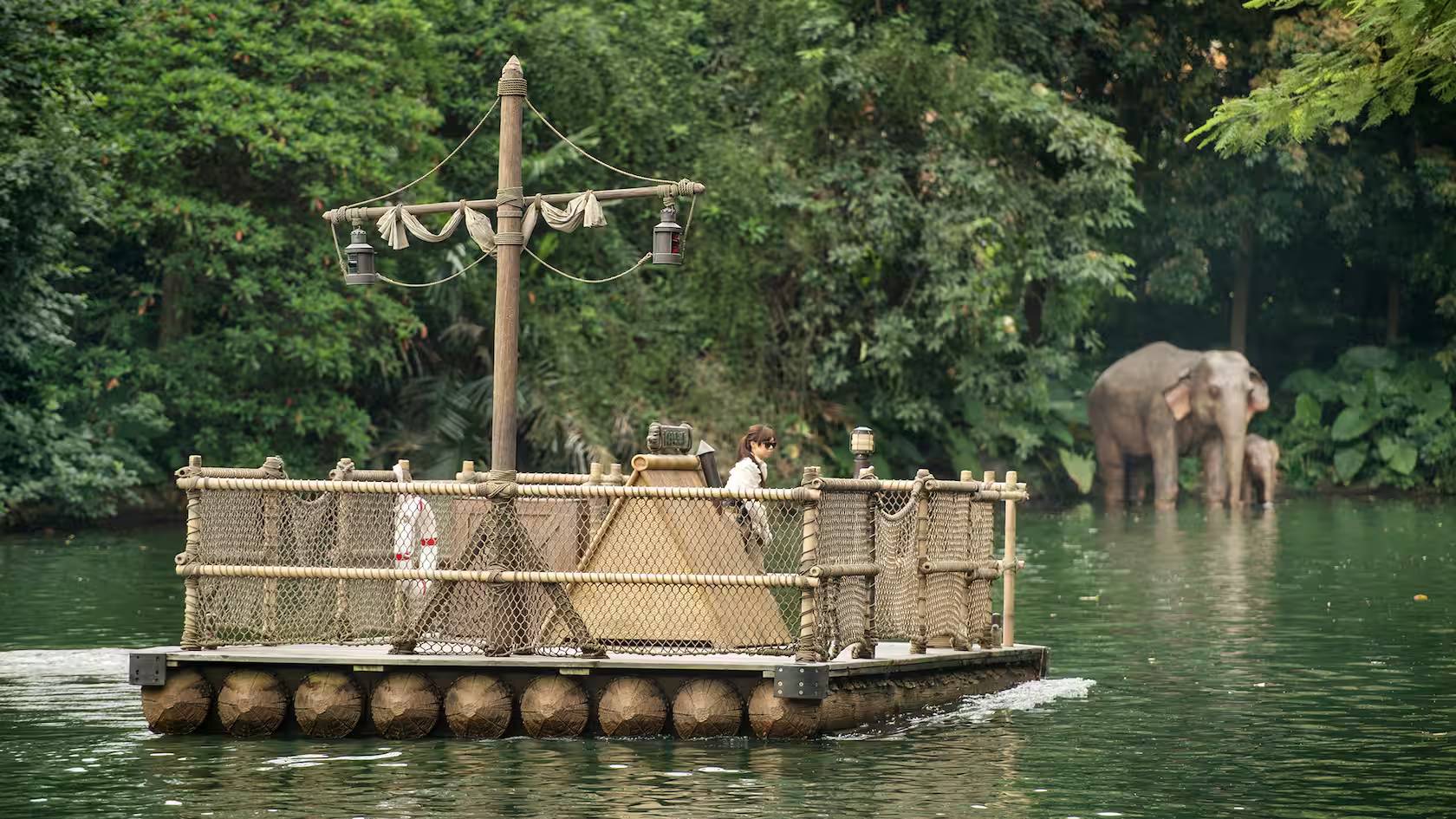 前往泰山树屋的木筏 / Rafts to Tarzan's Treehouse